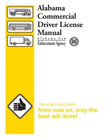 Cover of Alabama Commercial Driver License Manual