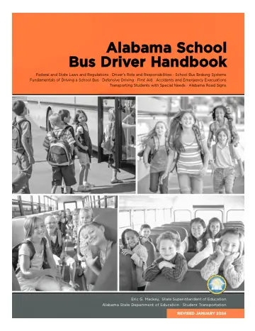 Cover of Alabama School Bus Driver Handbook