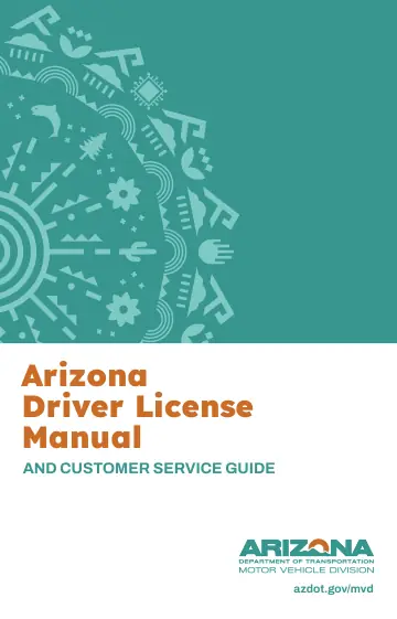 Cover of Arizona Driver License Manual and Customer Service Guide