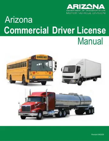 Cover of Arizona Commercial Driver License Manual