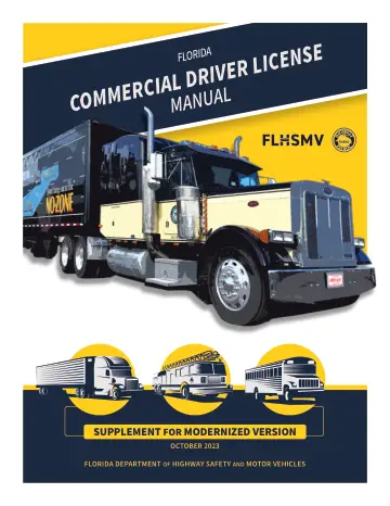 Cover of Commercial Driver License Manual Florida Supplement for Modernized Version