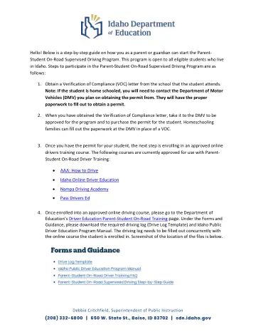 Cover of Parent-Student On-Road Supervised Driving Step-by-Step Guide