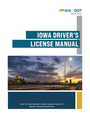 Cover of Iowa Driver's License Manual