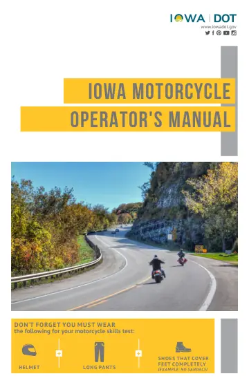 Cover of Iowa Motorcycle Operator's Manual