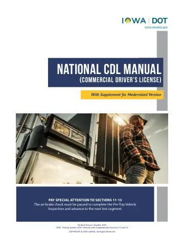 Cover of National CDL Manual (Hy-Brid Version, with Iowa supplement)