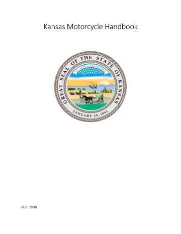 Cover of Kansas Motorcycle Handbook