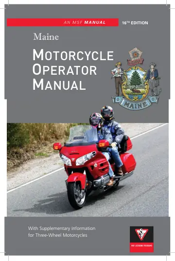 Cover of Motorcycle Operator Manual, 16th Edition (Maine)