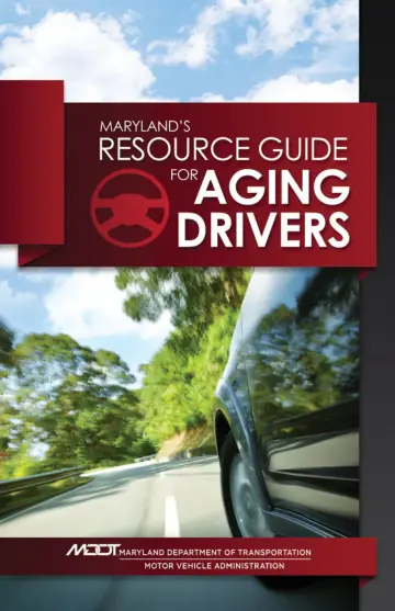 Cover of Maryland Resource Guide for Aging Drivers