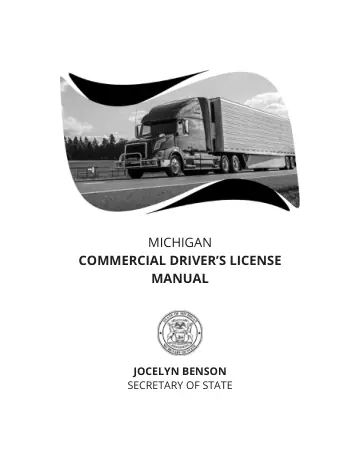 Cover of Michigan Commercial Driver's License Manual