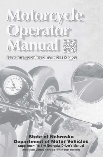 Cover of Nebraska Motorcycle Operator Manual (The Nebraska Driver's Manual)