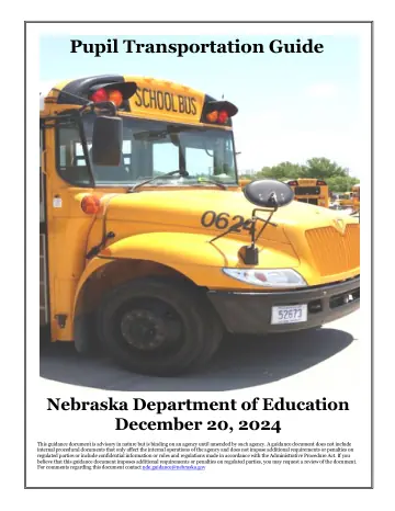 Cover of Pupil Transportation Guide