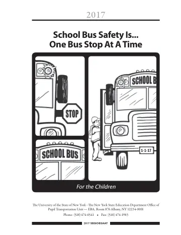 Cover of School Bus Safety Is... One Bus Stop At A Time (2017)