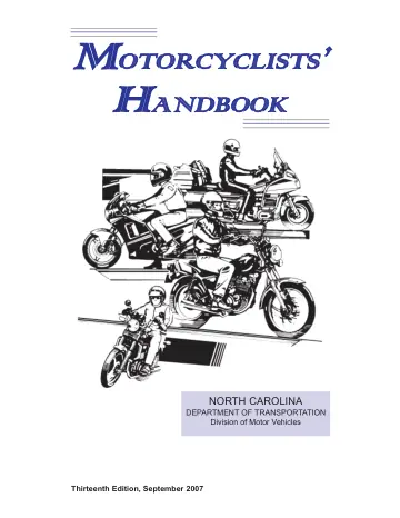 Cover of Motorcyclists' Handbook