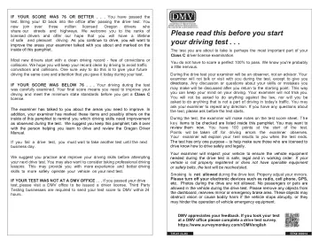 Cover of Drive Test Pamphlet - Please read this before you start your driving test