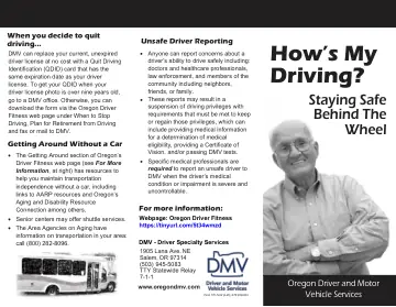 Cover of How's My Driving? Staying Safe Behind The Wheel