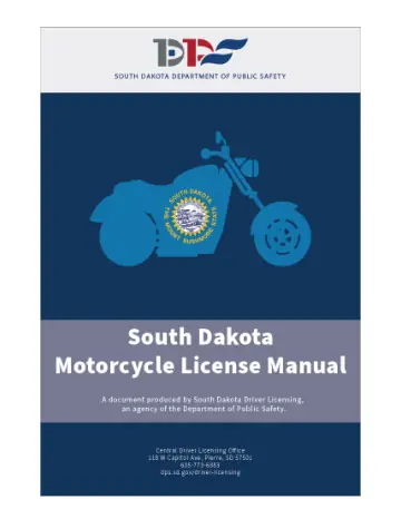 Cover of South Dakota Motorcycle Operator Manual (MSF Motorcycle Operator Manual, 18th edition, with SD section)