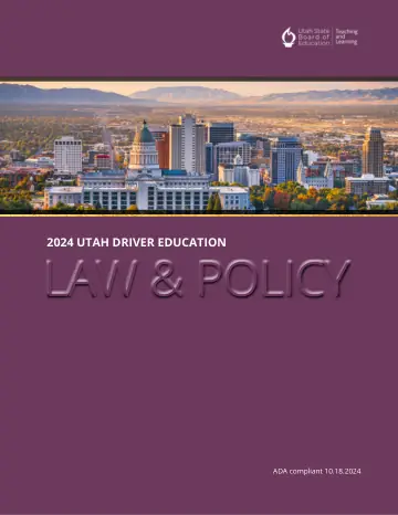 Cover of 2024 Utah Driver Education Law and Policy