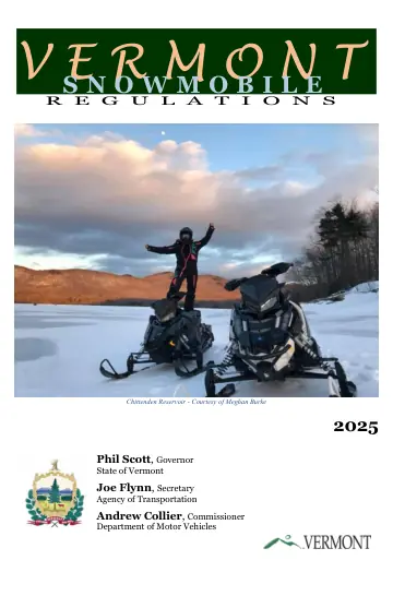 Cover of Vermont Snowmobile Regulations 2025 (VN-035)