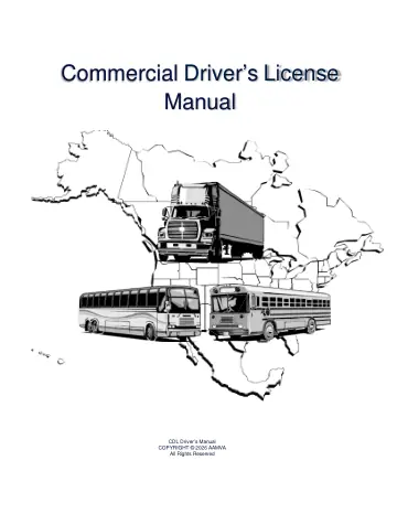 Cover of Commercial Driver's License Manual (DMV 60A)