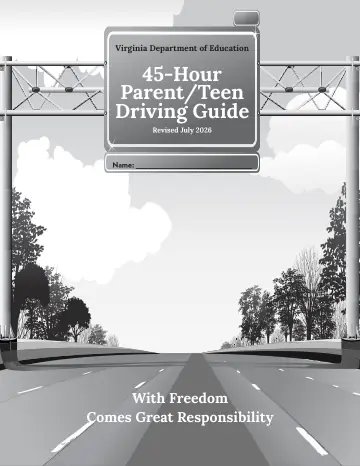 Cover of 45-Hour Parent/Teen Driving Guide