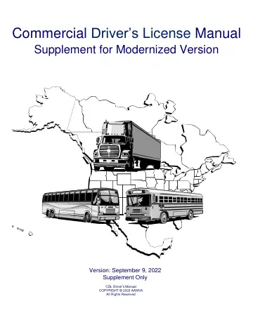 Cover of Supplement Only CDL Driver's Manual (supplemental CDL guide)