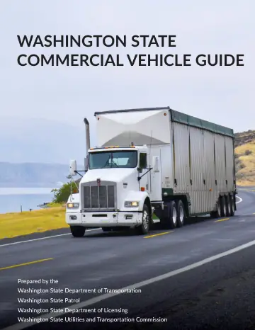 Cover of Washington State Commercial Vehicle Guide (M 30-39.10)