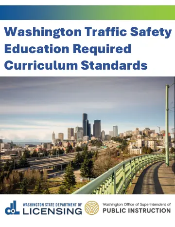 Cover of Washington Traffic Safety Education Required Curriculum Standards