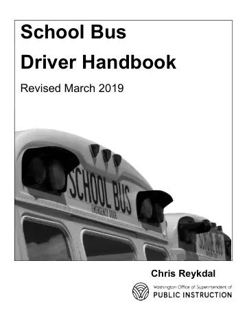 Cover of School Bus Driver Handbook