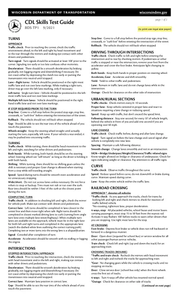 Cover of CDL Skills Test Guide (BDS TP1)