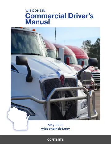 Cover of Wisconsin Commercial Driver's Manual (BDS356)